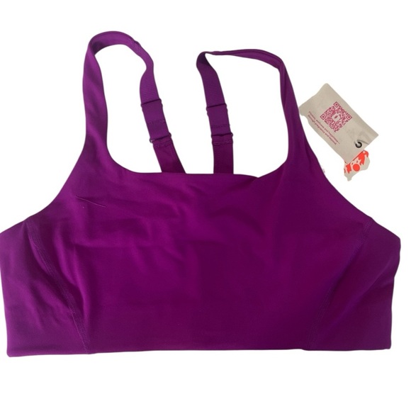 NWT Maternity Free People X Hatch Purple Never Better Sports Bra - Picture 2 of 7